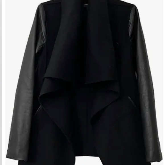 Mackage wool and leather coat, size small - Picture 2 of 7